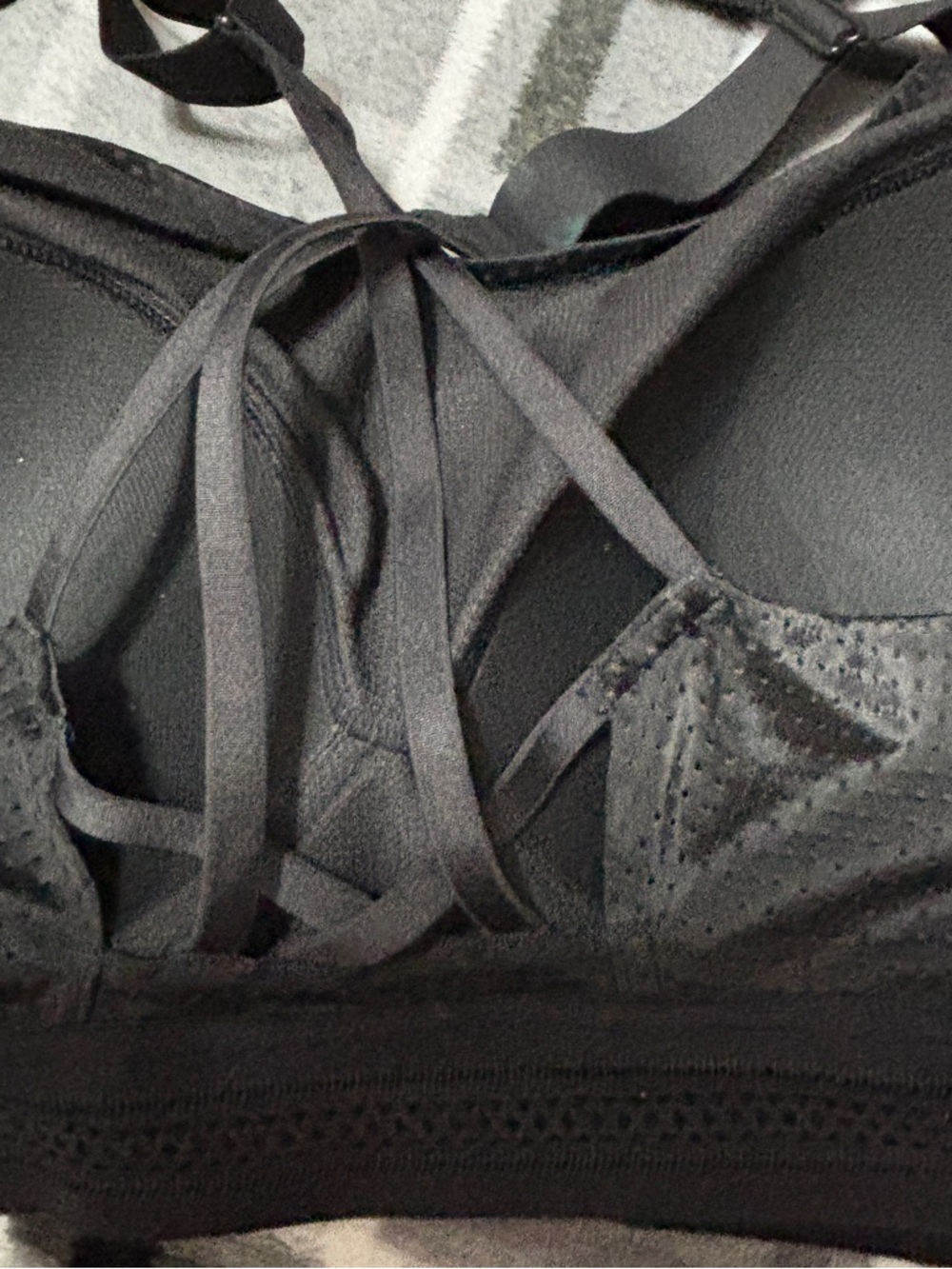 Victoria’s Sport Black Racerback Sports bra 36DD Molded Soft Cup - Picture 6 of 6